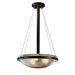 Fusion 3 Light Round Inverted Pendant Light