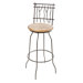 Sassafras 30" Swivel Barstool in Distressed Pine