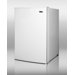 Freezer with Open Shelves in White