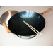 4 Piece 14" Preseasoned Round Bottom Wok Set