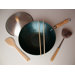 5 Piece 12" Preseasoned Flat Bottom Wok Set