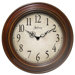 Atheneum Wall Clock in Antique Walnut