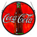 Tiffany Coca-Cola Button Medallion Stained Glass Window