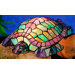 4.5" H Turtle Tiffany Glass Accent Lamp