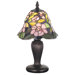Tiffany Floral Art Glass Begonia Mini Lamp