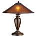 Rustic Van Erp Amber Mica Table Lamp