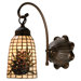 Lodge Tiffany Floral Pine Barons Wall Sconce