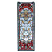Victorian Tiffany Nouveau Versaille Quatrefoil Stained Glass Window