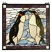 Tiffany Animals Penguin Stained Glass Window