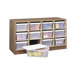 Supplies Organiser Bin in Medium Oak