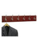 Six Hook Wood Wall Rack (Set of 6)