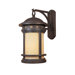 Sedona Cast Wall Lantern with Amber Glass