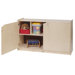 Two-Shelf Mobile Storage Unit With Doors