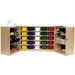 25-Tray Fold and Lock Mobile Storage Unit