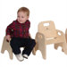 9" Wood Classroom Toddler Stackable Chair