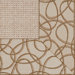 Paradise Retreat Jumbo Boucle Ginger Kaleidoscope Bordered Rug