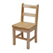 13" Small Maple Classroom Glides Chair