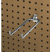 DuraHook 5-3/4 In. Double Rod 80 Degree Bend 1/4 In. Dia. Zinc Plated Steel Pegboard Hook for DuraBoard, 10 Pack