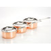 Tri Ply 3 Piece Copper Based Saucepan (Gift Boxed)