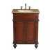 Prince 26" Bathroom Vanity in Dark Cherry with Marble Top