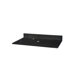 Stone 49" x 22" Vanity Top with Backsplash for Vessel Sink in Black Granite