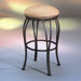 Lexington 26" Backless Counter Stool with Moccasin Suede Fabric
