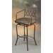 Napa Ridge Swivel Barstool with Florentine Coffee Fabric