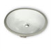 15" Oval Glazed Ceramic Bathroom Sink