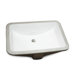 18" Rectangular Glazed Ceramic Bathroom Sink