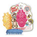 Boysenberry Zoom Groom Brush Dog Toy