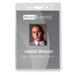 Badge Holder,Vinyl,Vertical,2-5/8"x3-7/8",50/PK,Clear