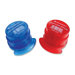 Staple-less Stapler, Staple-Less, 3 Sht Cap, Red/Blue