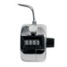 Tally Counter, Count to 9999, Silver/Black