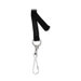 Breakaway Lanyard, w/ Hook N Loop, 36", Black