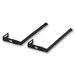 Partition Hangers, Adjusts 1-1/4"-3-1/2", 7" Long, 2 per Pack, Black