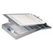 Aluminum Form Holder w/1" Deep Storage/Calculator, 8-1/2"x12"