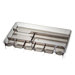 Drawer Tray, 9 Compartmentss, 14"x9"x1-1/8", Smoke