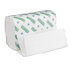 Green Plus Folded Towel in White