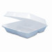 Carryout Food Containers,Foam Hinged 3-Compartment,8-3/8 x 7-7/8 x 3-1/4,200/CT                                              