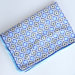 Ikat Diamond Blue Piped Blanket