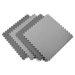 Reversible Sport Foam Mats in Black / Gray (Pack of 4)