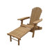 Foldable Adirondack Chair with Pull Out Ottoman