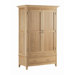 Carlton Ash Double Wardrobe with Drawer