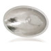 Metal 13.8" x 8.7" Oval Bathroom Sink