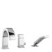 Level LEC Three-Hole Deck Mount Single Handle Diverter Shower Panel