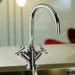 Quadro Two Handle Single Hole Kitchen Faucet with High Spout