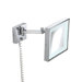 Pom d'Or Square Wall-mount Extendable Magnifying (3X) Makeup Mirror with Light, 9.1"