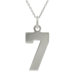 Sterling Silver Number "7" Necklace