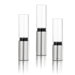 Faro Small Stainless Steel and Frosted or Clear Glass Hurricane (Set of 3)