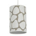 Cobblestone Cylinder Light in Taupe